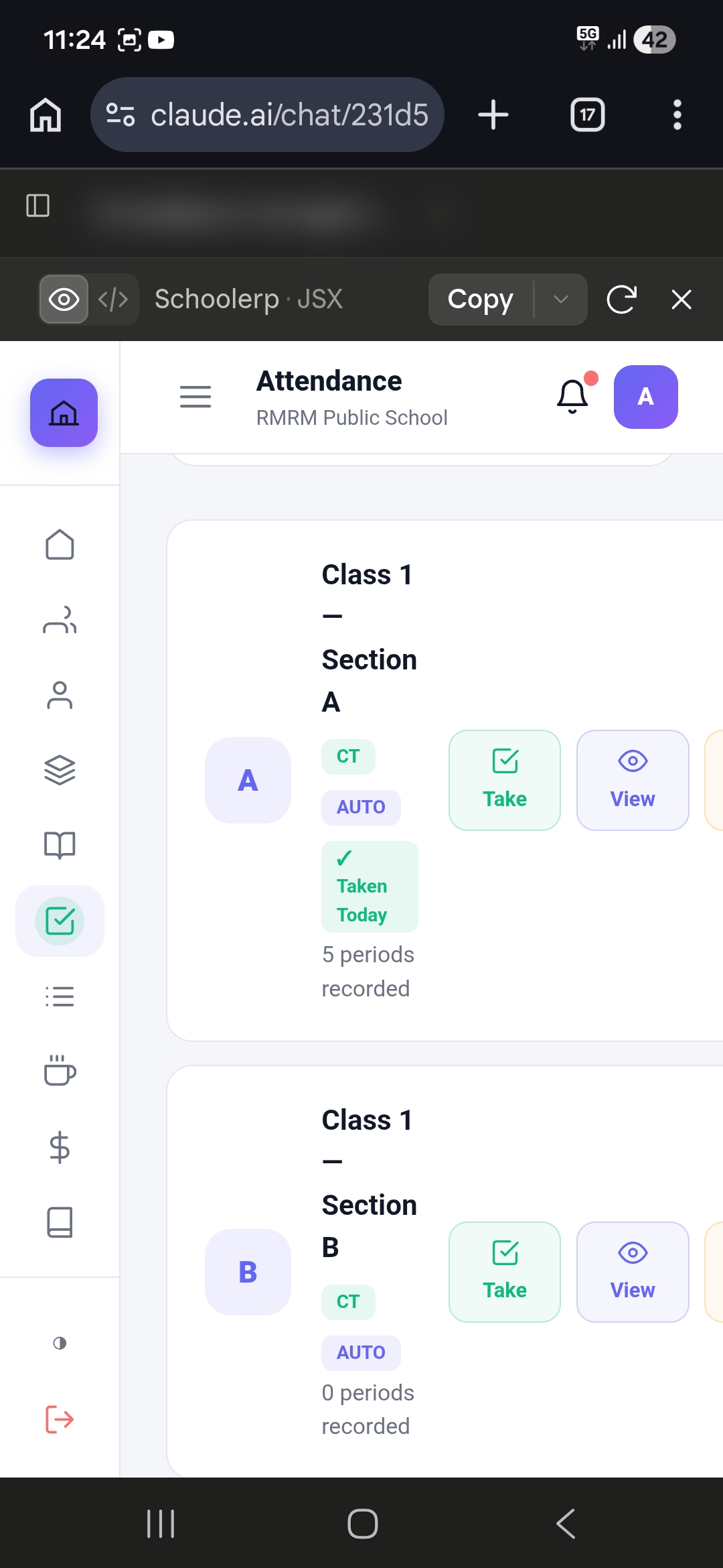 Student Information System (SIS) — Screen 1