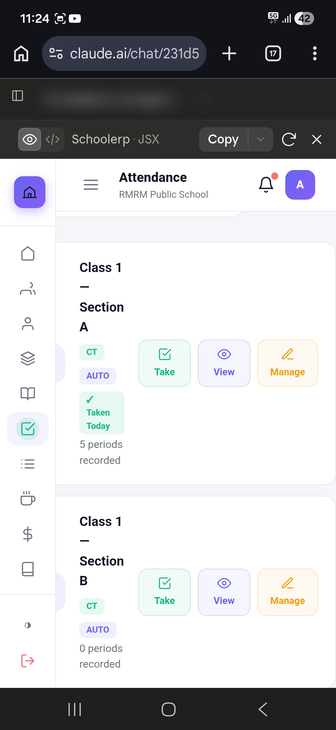 Student Information System (SIS) — Screen 2