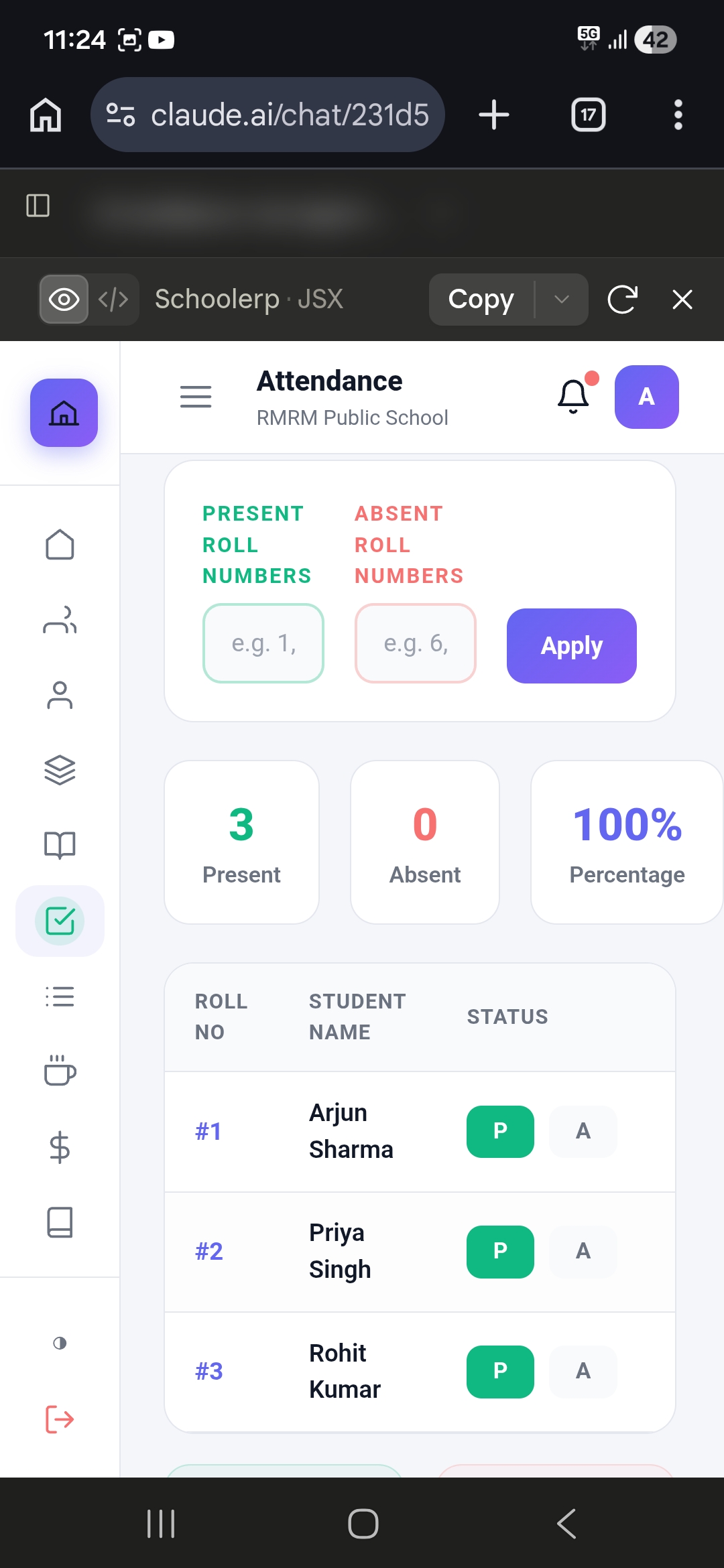 Student Information System (SIS) — Screen 4