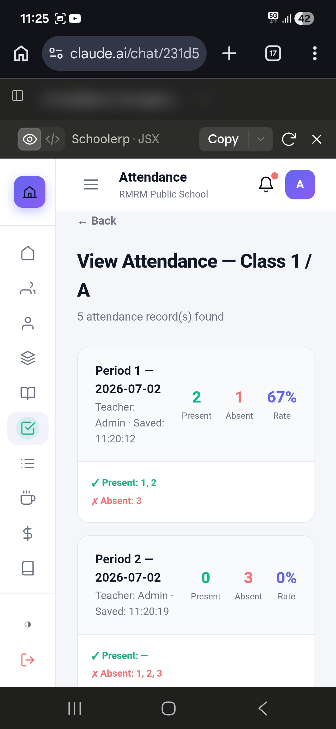School Transport & Bus Management — Screen 2