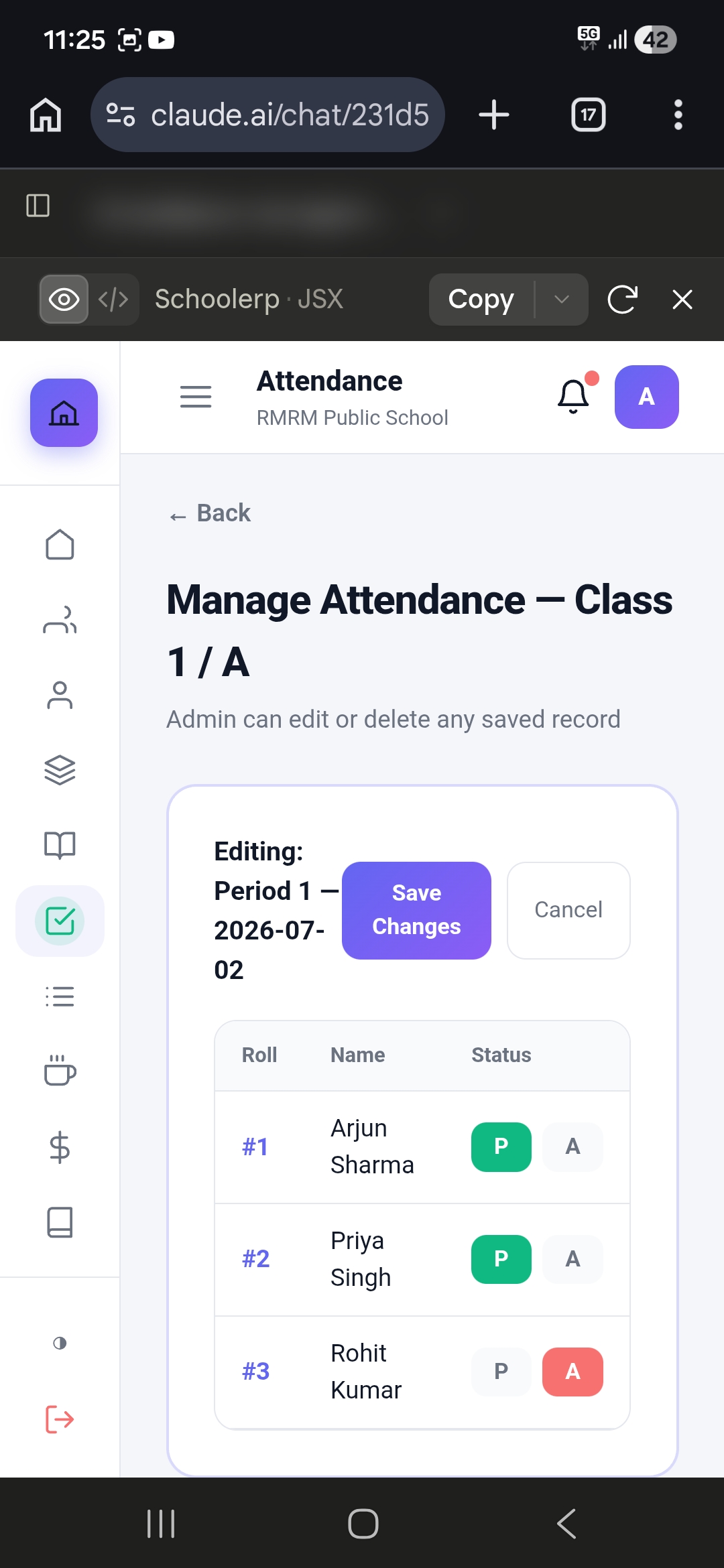 School Transport & Bus Management — Screen 4