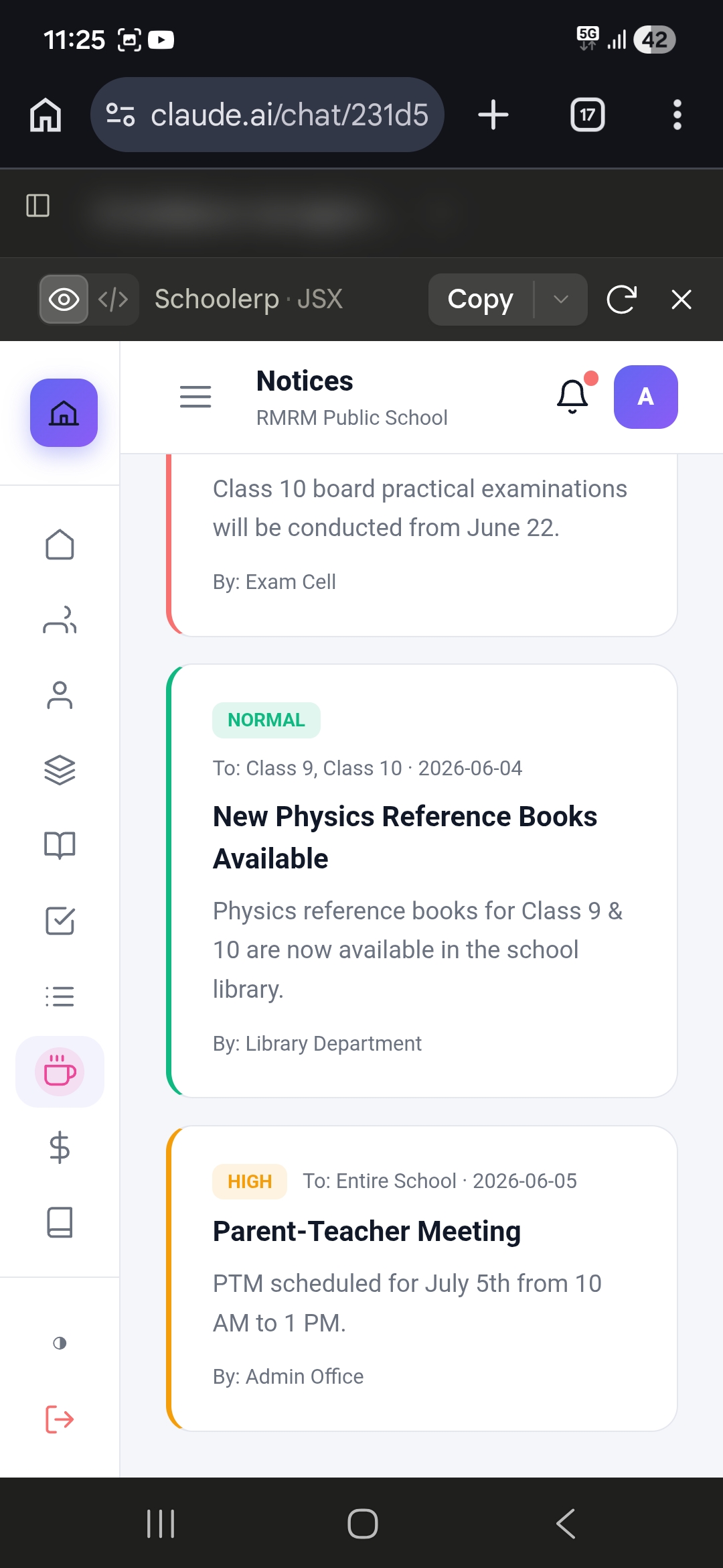 Timetable & Schedule Builder — Screen 2
