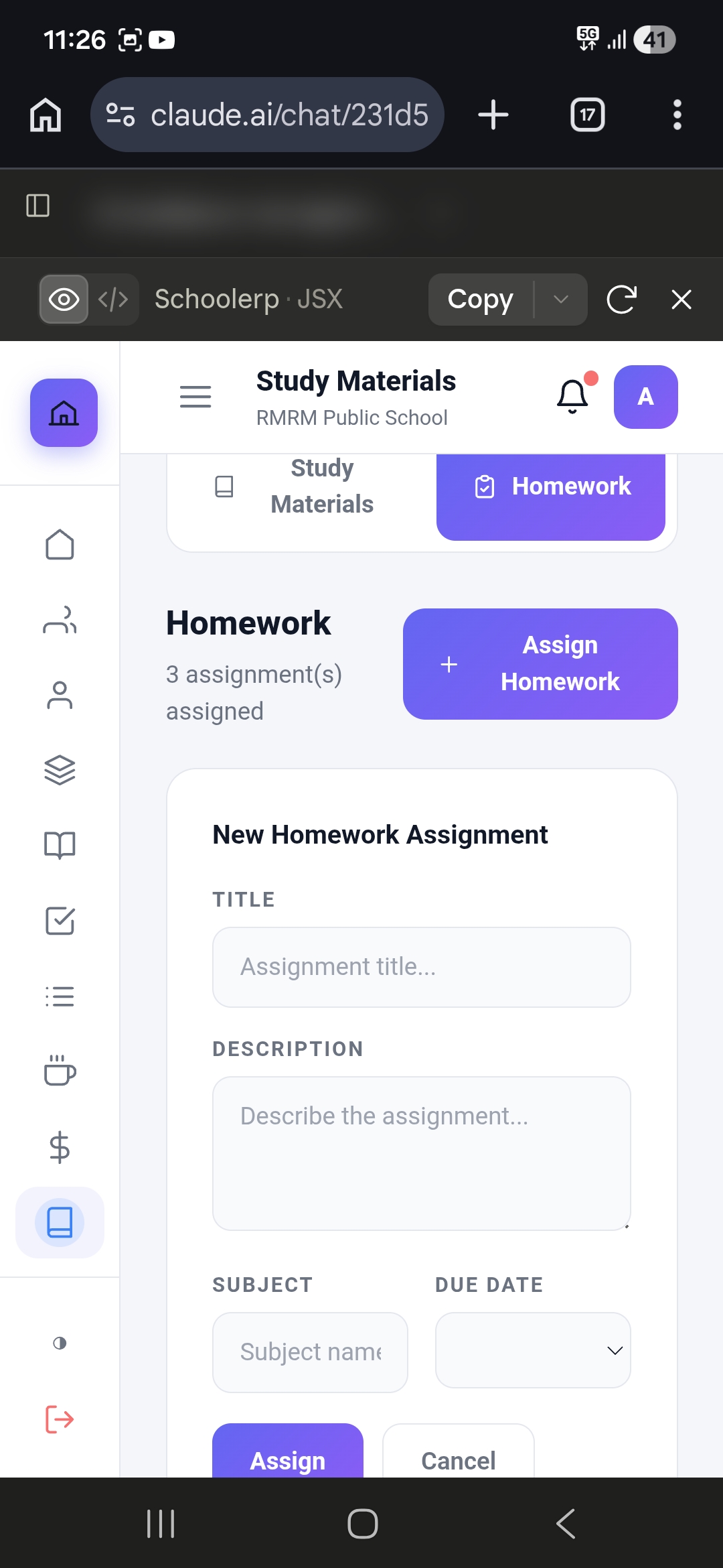 Parent Portal & Mobile Experience — Screen 1