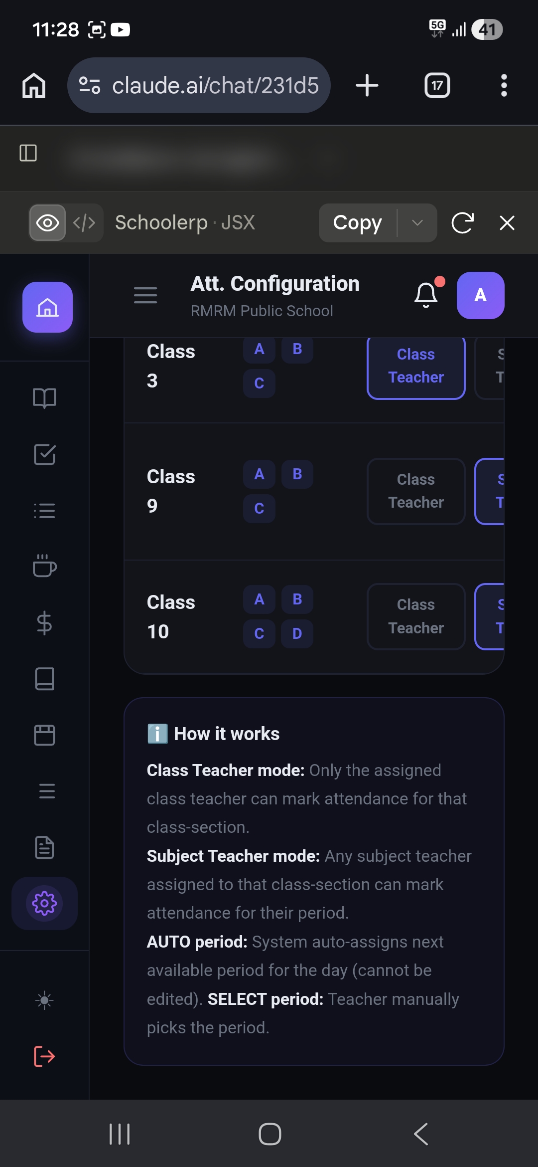 Enterprise School ERP Platform — Screen 1