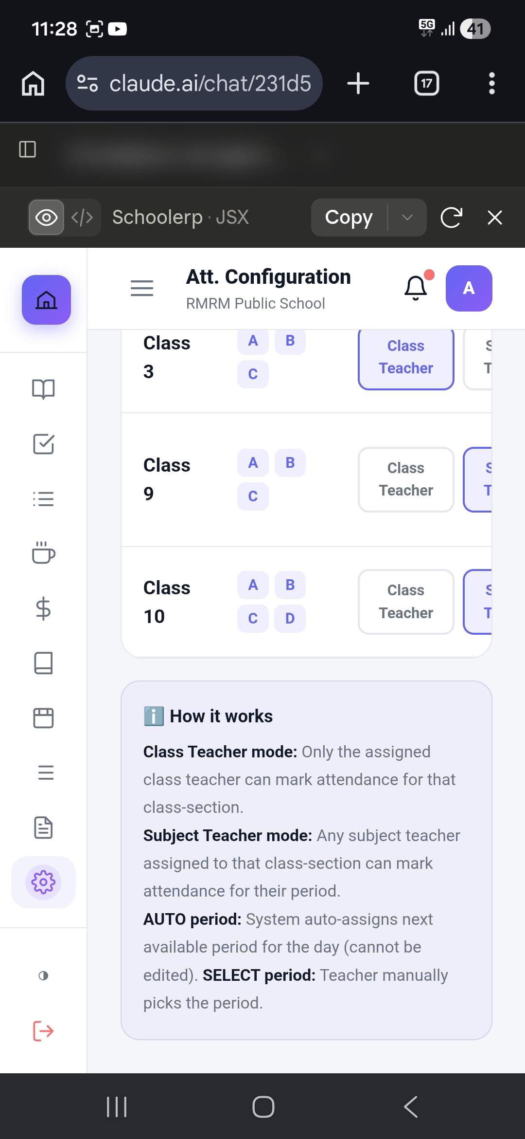 Enterprise School ERP Platform — Screen 2